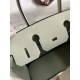 Hermes Birkin 30 Retourne Handmade Bag In Gris Neve Clemence Leather