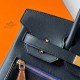 Hermes Colormatic Birkin 30 Bag in Blue Nuit, Black and Chai Swift Leather