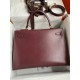 Hermes Kelly Sellier 35 Handmade Bag In Bordeaux Box Calfskin