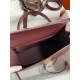 Hermes Kelly Sellier 35 Handmade Bag In Bordeaux Box Calfskin