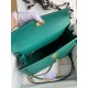 Hermes Kelly Sellier 35 Handmade Bag In Malachite Epsom Calfskin