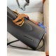 Hermes Kelly Sellier 35 Handmade Bag In Black Epsom Calfskin