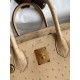 Hermes Birkin 30 Retourne Handmade Bag In Chai Ostrich Leather