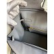 Hermes Birkin 30 Retourne Handmade Bag In Gris Agate Ostrich Leather