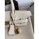 Hermes Birkin 30 Retourne Handmade Bag In Nata Swift Leather