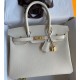 Hermes Birkin 30 Retourne Handmade Bag In Nata Clemence Leather