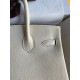 Hermes Birkin 30 Retourne Handmade Bag In Nata Clemence Leather