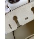 Hermes Birkin 30 Retourne Handmade Bag In Nata Clemence Leather