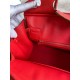 Hermes Birkin 30 Retourne Handmade Bag In Red Ostrich Leather