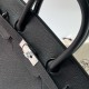 Hermes HAC Birkin 40 Handmade Bag in Black Clemence Leather