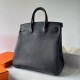 Hermes HAC Birkin 40 Handmade Bag in Black Clemence Leather