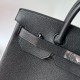 Hermes HAC Birkin 40 Handmade Bag in Black Clemence Leather