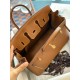 Hermes Birkin 25 Retourne Handmade Bag in Gold Togo Leather