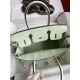 Hermes Birkin 30 Retourne Handmade Bag In Vert Fizz Epsom Calfskin