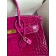 Hermes Birkin 35 Retourne Handmade Bag In Etain Epsom Calfskin