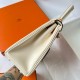 Hermes Kelly Colormatic 25 Handmade Bag in Nata Swifit Leather