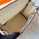 Hermes Kelly Colormatic 25 Handmade Bag in Nata Swifit Leather