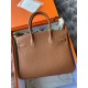 Hermes Birkin 30 Retourne Handmade Bag in Gold Togo Leather