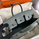 Hermes Birkin 25 Sellier Handmade Bag In Vert Amanda Epsom Calfskin