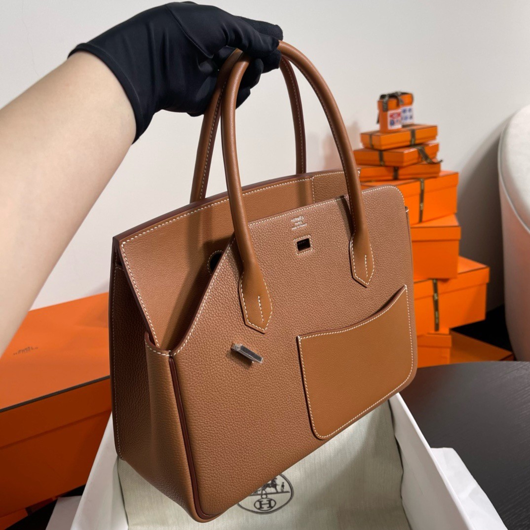 Hermes Birkin 30 en Desordre Bag in Gold Swift and Clemence Leather