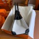 Hermes Birkin 30 Handmade Bag In Toile & Black Swift Leather