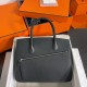 Hermes Birkin 30 en Desordre Bag in Black Swift and Clemence Leather