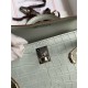 Hermes Kelly Mini II Sellier Handmade Bag In Gris Neve Matte Alligator Leather