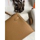 Hermes Kelly Mini II Sellier Handmade Bag In Chai Epsom Calfskin