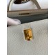 Hermes Kelly Retourne 25 Handmade Bag In Beton Clemence Leather