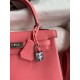 Hermes Kelly Retourne 25 Handmade Bag In Rose d'Ete Swift Calfskin