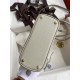 Hermes Bolide 1923 Mini Handmade Bag In Pearl Grey Chevre Mysore Leather