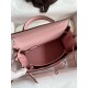 Hermes Kelly Retourne 25 Handmade Bag In Rose Sakura Swift Calfskin