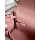 Hermes Kelly Retourne 25 Handmade Bag In Rose Sakura Swift Calfskin