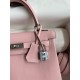 Hermes Kelly Retourne 25 Handmade Bag In Rose Sakura Swift Calfskin