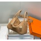 Hermes Lindy 26cm Bag In Chai Clemence Leather GHW