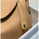 Hermes Lindy 26cm Bag In Chai Clemence Leather GHW