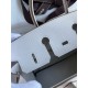 Hermes Birkin 25 Retourne Handmade Bag In Gris Pale Epsom Calfskin