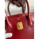 Hermes Birkin 30 Retourne Handmade Bag in Rouge H Box Calfskin