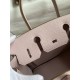 Hermes Birkin 30 Retourne Handmade Bag in Mauve Pale Clemence Leather