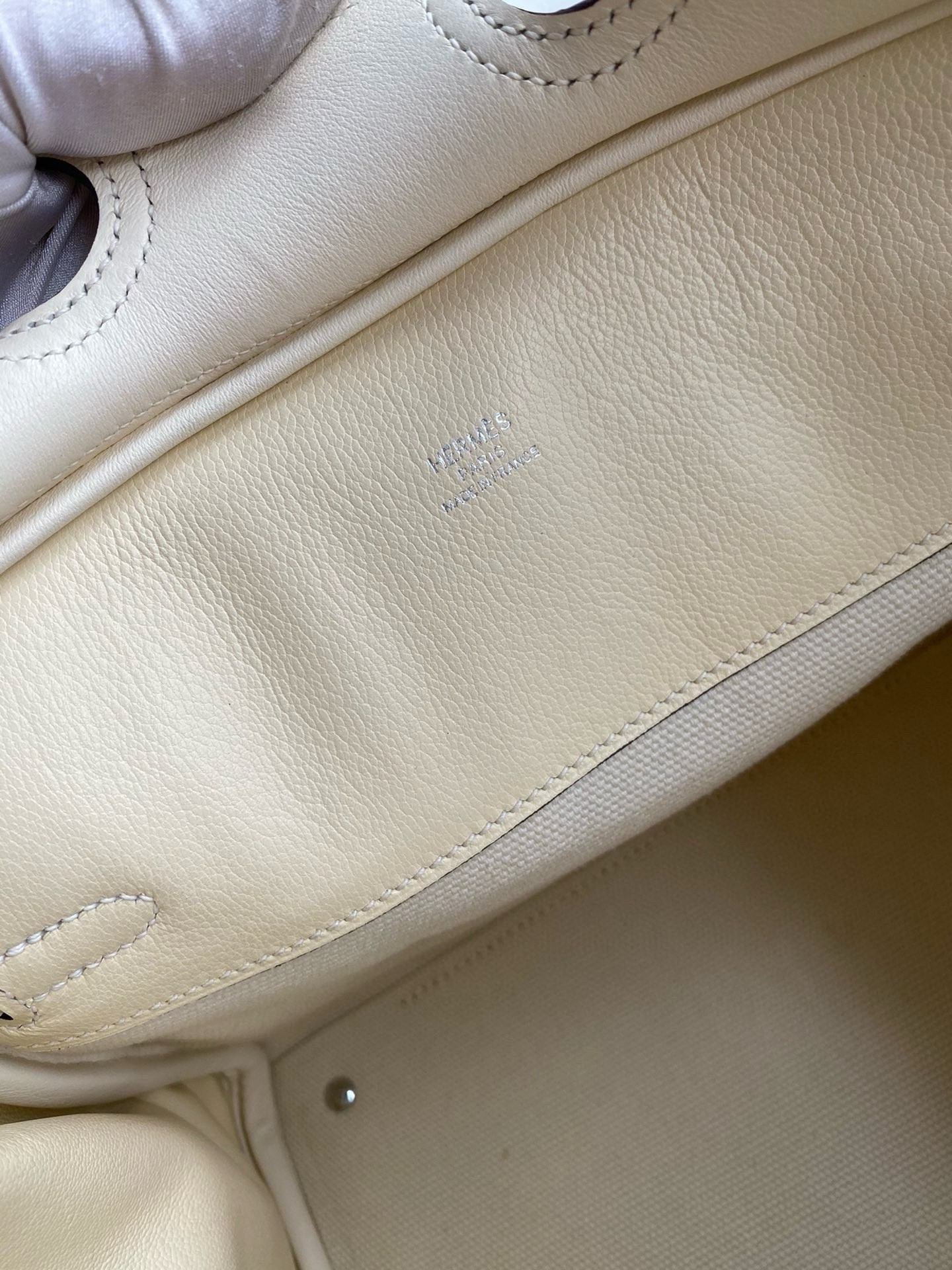 Hermes Birkin Cargo 25 Bag in Craie Toile and Swift Leather