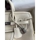 Hermes Birkin Cargo 25 Bag in Craie Toile and Swift Leather