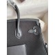 Hermes Birkin Cargo 25 Bag in Black Toile and Swift Leather