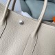 Hermes Garden Party 30 Handmade Bag in Beton Negonda Leather