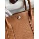 Hermes Garden Party 30 Handmade Bag in Gold Negonda Leather