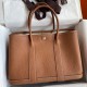 Hermes Garden Party 30 Handmade Bag in Gold Negonda Leather