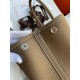 Hermes Garden Party 30 Handmade Bag in Taupe Negonda Leather