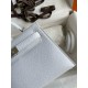 Hermes Kelly Mini II Sellier Handmade Bag In White Epsom Calfskin