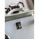 Hermes Kelly Mini II Sellier Handmade Bag In White Epsom Calfskin