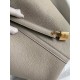 Hermes Picotin Lock 22 Handmade Bag in Gris Asphalt Clemence Leather