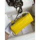 Hermes Kelly Doll Bag in Jaune Ambre Matte Alligator Leather